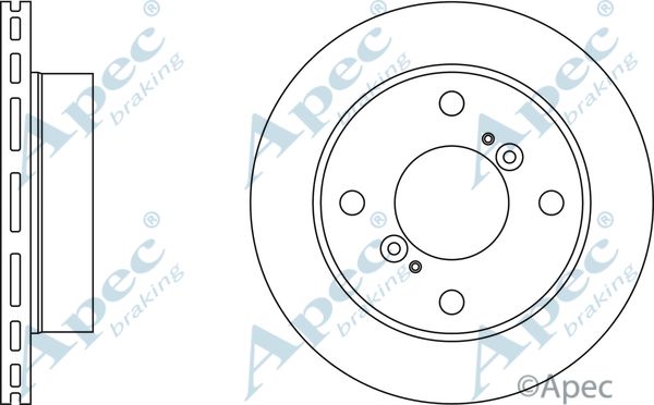 APEC BRAKING Bremžu diski DSK268